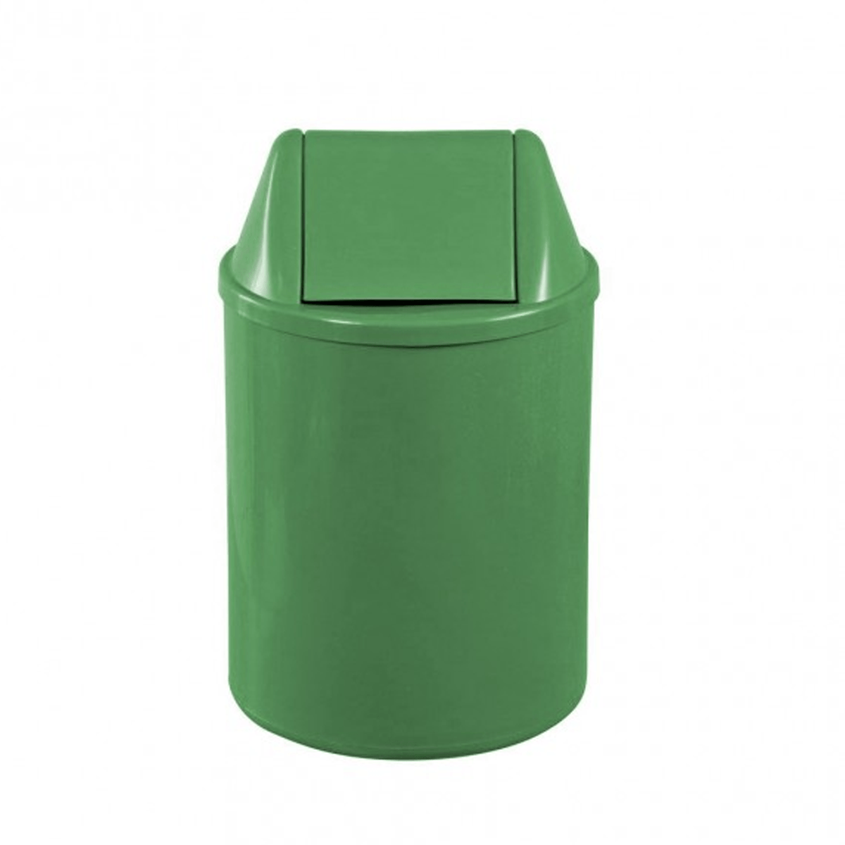 Cesto Plástico Com Tampa Basculante Verde 12L Jsn