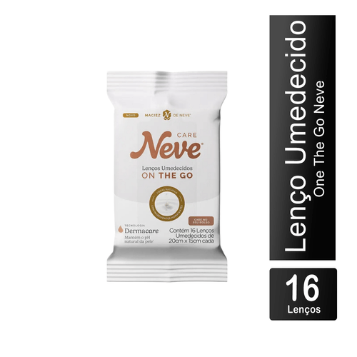 Lenço Umedecido On the Go com 16 unidades Neve