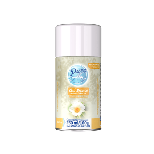 Odorizador de Ambientes Refil Chá Branco 250ml Puro Ar