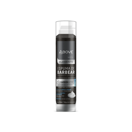 Espuma para Barbear Aerossol com Carvão Ativado 150ml Above