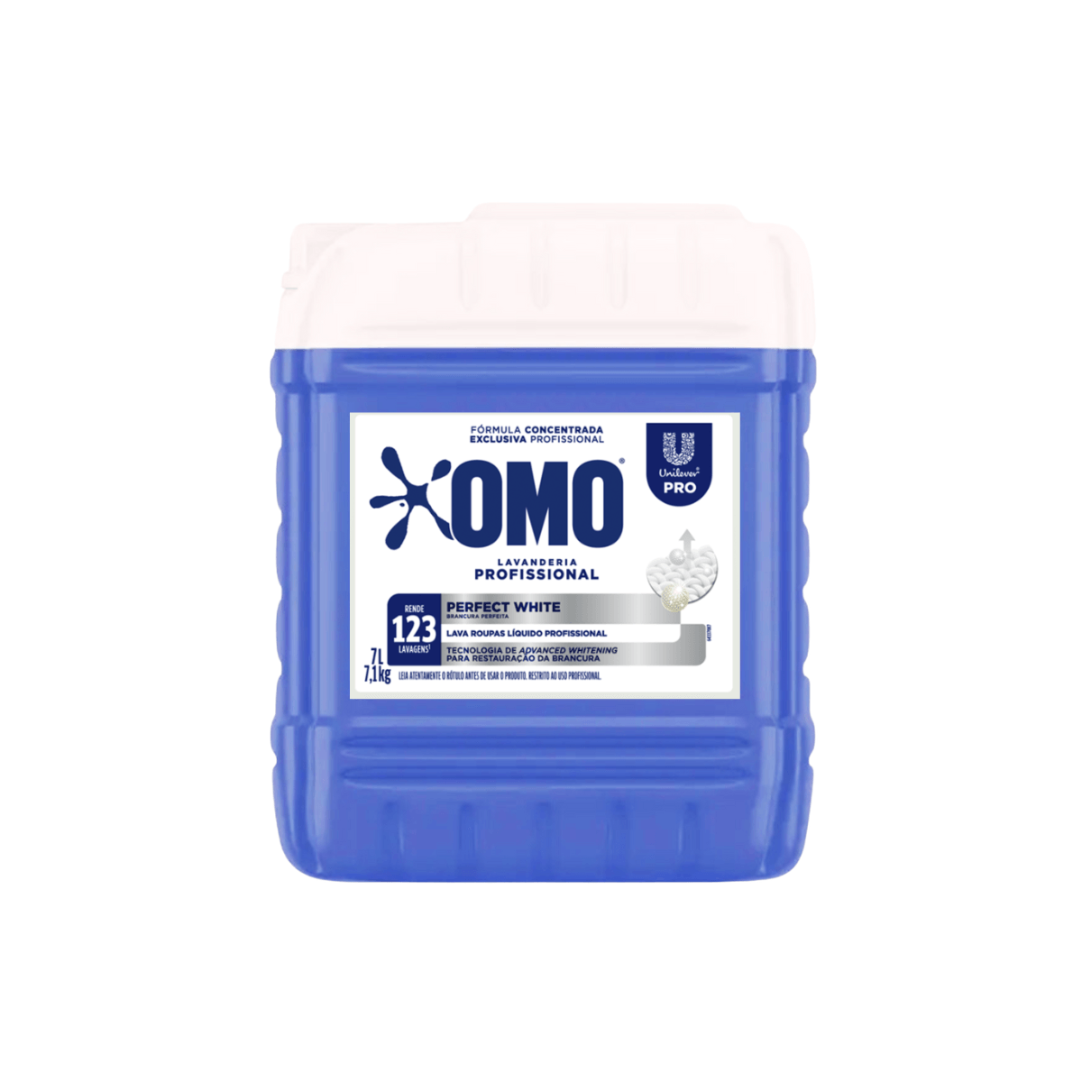 Lava Roupas Concentrado Perfect White Líquido 7L Omo