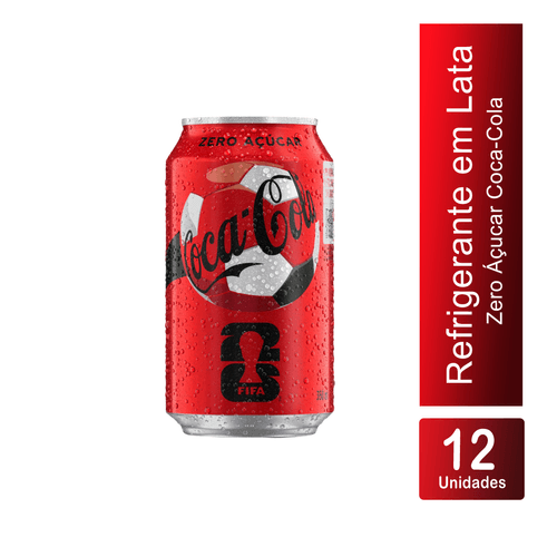 Refrigerante Lata Zero 12x350ml Coca-Cola