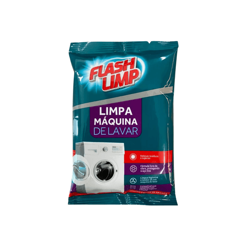 Limpa Máquina de Lavar Roupas em Pó 80g Flashlimp