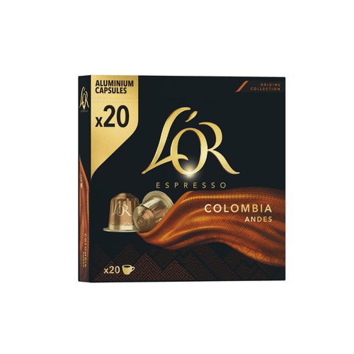 Cápsula de Café Espresso Colômbia 20x5,2g L'or