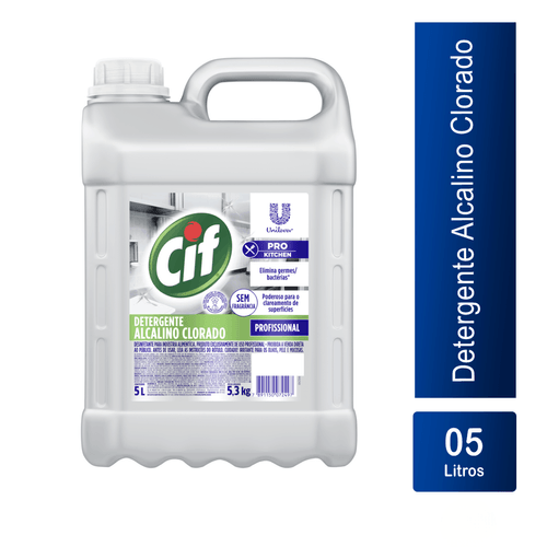 Detergente Alcalino Clorado Profissional 5L Cif