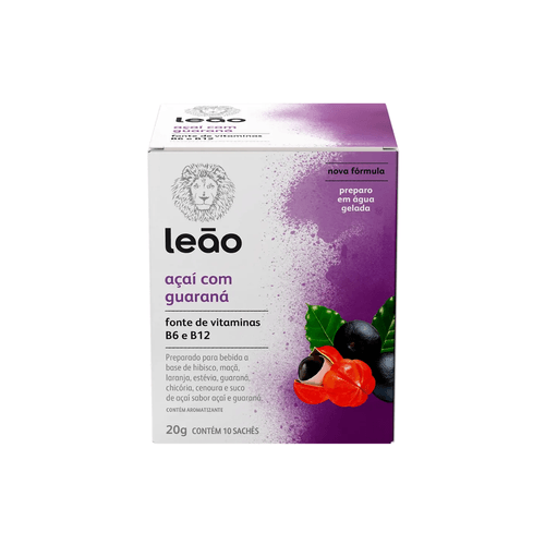 Chá Vitaminico Açaí e Guaraná 10x2g Leão