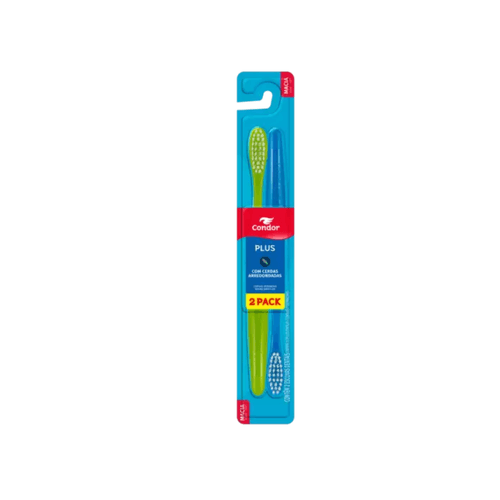 Escova Dental Plus Macia 02 Unidades Condor