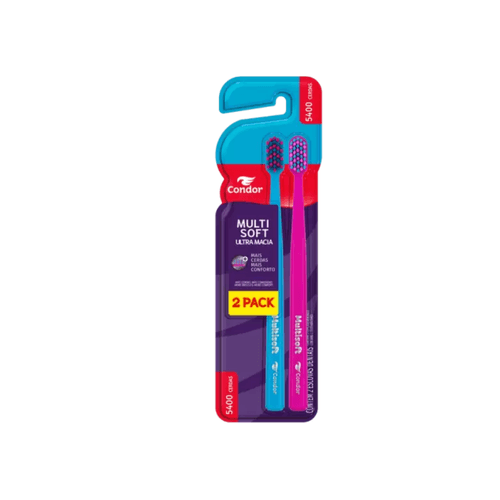 Escova Dental Multisoft Ultramacia 02 Unidades Condor