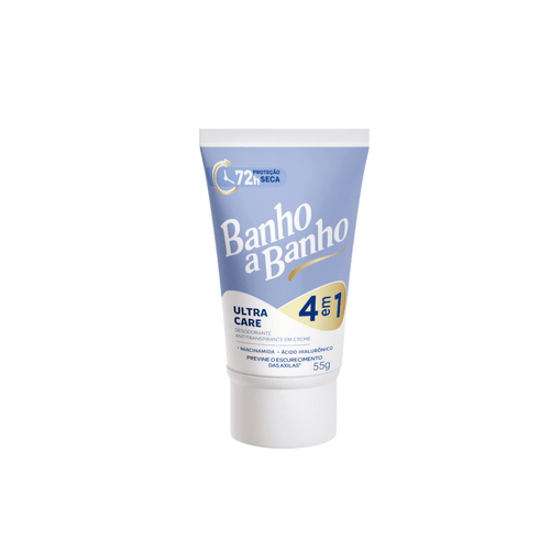 Desodorante Antitranspirante Creme Feminino Ultra Care 55g Banho a Banho