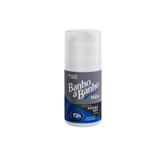 Desodorante Antitranspirante Roll-on Masculino Power Dry 50ml Banho a Banho