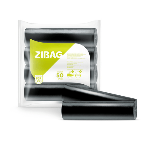 Saco para Lixo Reforçado Preto 300L com 50 unidades Zibag