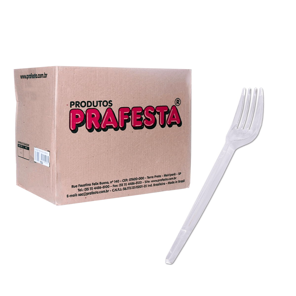 Garfo Sobremesa Cristal Prafesta 1.000 unidades