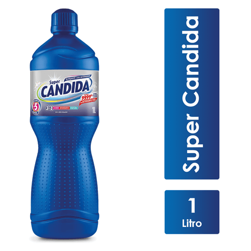 Alvejante Líquido Plus 3 em 1 1L Super Cândida