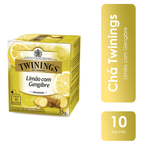 Chá Limão e Gengibre 10x1,5g Twinings