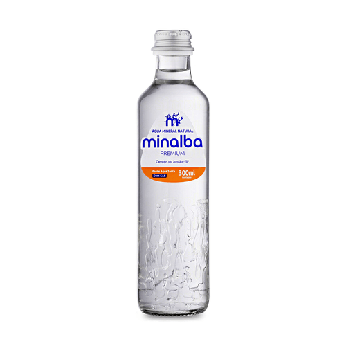 Água Mineral Com Gás Premium Fardo 12x300ml Minalba