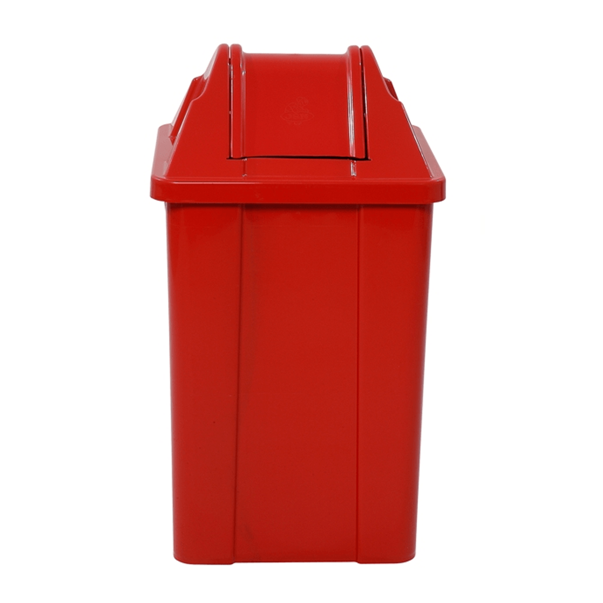 Lixeira Cesto Basculante Quadrado Vermelho 60L