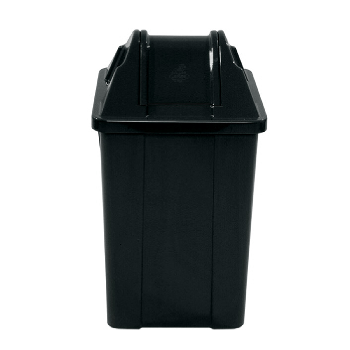 Lixeira Cesto Basculante Quadrado Preto 100L