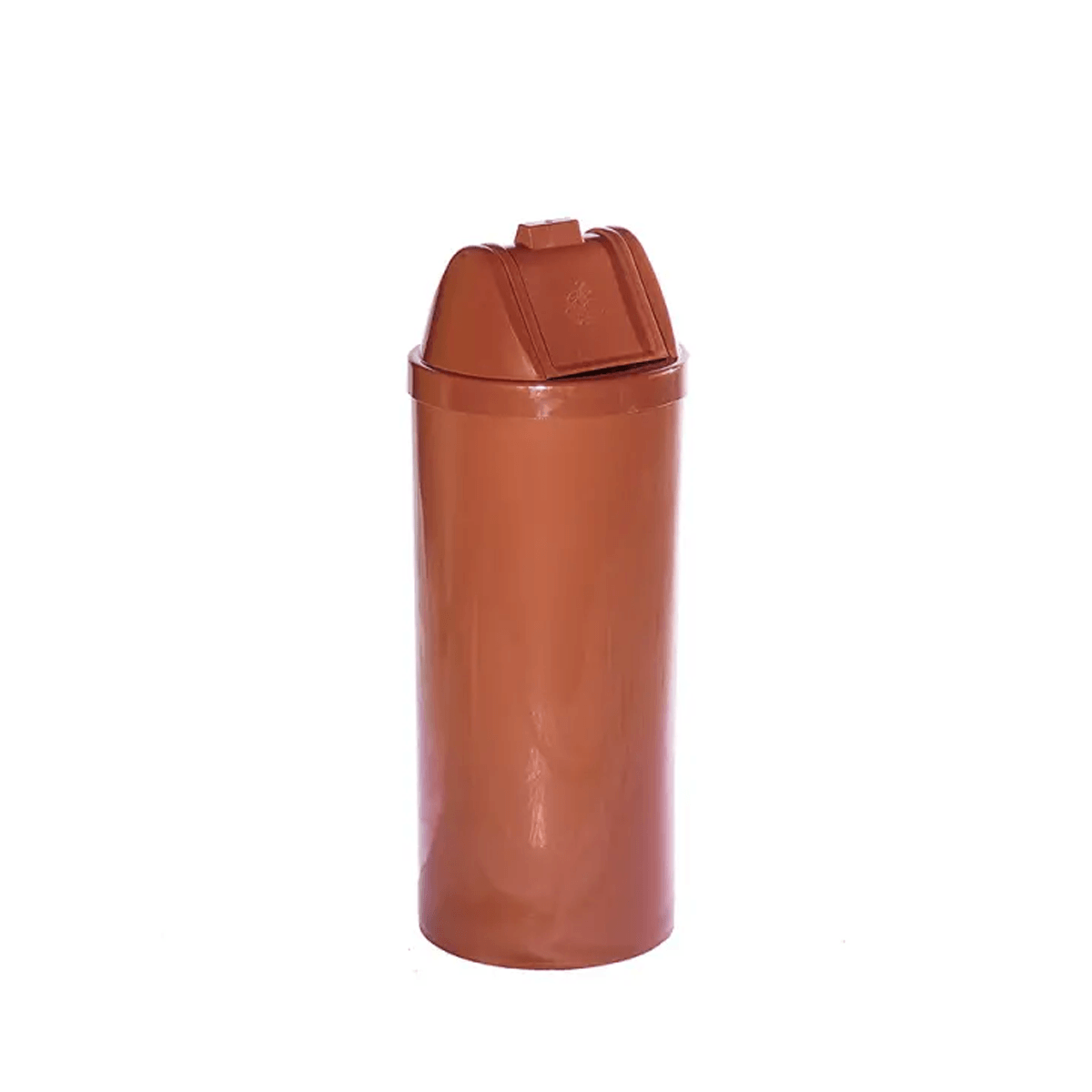 Lixeira Cesto Basculante com Tampa Marrom 22L