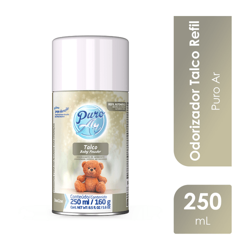 Odorizador Talco Refil 250ml Puro Ar