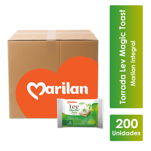 Torrada Lev Magic Toast Integral Sachê 200x9g Marilan