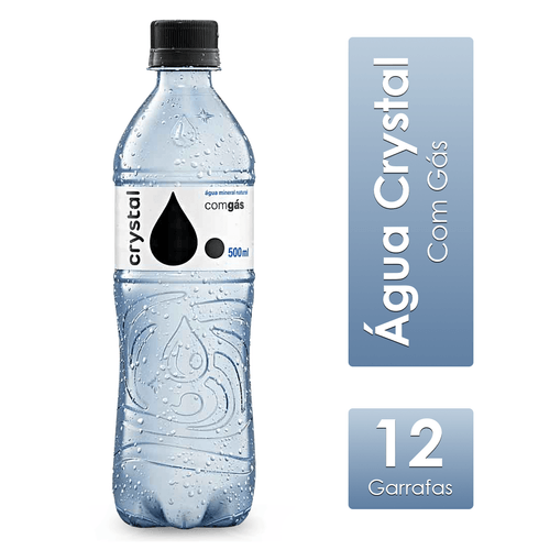 Água Mineral Com Gás Fardo 12x500ml Crystal
