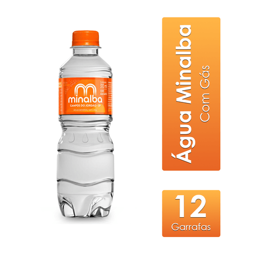 Água Mineral Com Gás Fardo 12x310ml Minalba