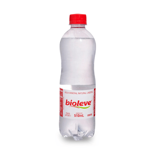 Água Mineral Com Gás Fardo 12x510ml Bioleve