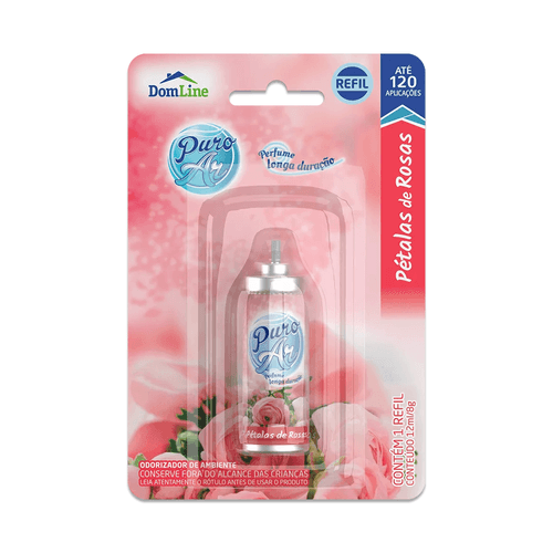 Odorizador Spray Refil Pétalas de Rosa 12ml Puro Ar