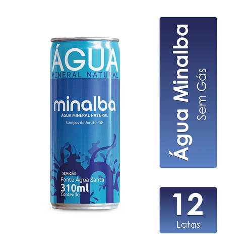 Água Mineral Sem Gás Fardo 12x310ml Minalba