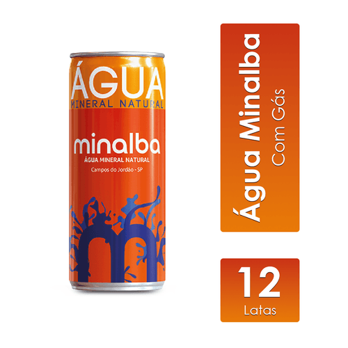 Água Mineral Com Gás Fardo 12x310ml Minalba