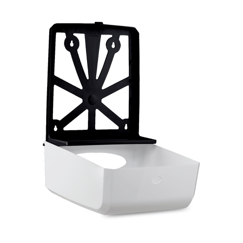 Dispenser Toalha Interfolha Branco e Preta Nobre