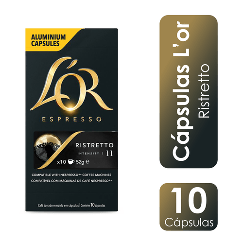 Cápsula de Café Espresso Ristretto 10x5,2g L'or
