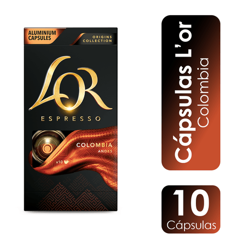 Cápsula de Café Espresso Colômbia 10x5,2g L'or