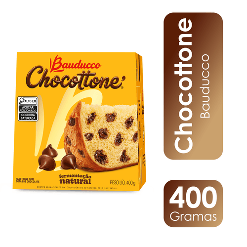 Chocottone com Gotas de Chocolate 400g Bauducco