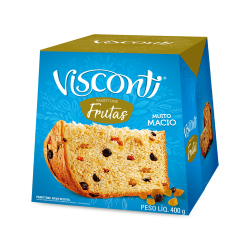 Panettone Frutas 400g Visconti