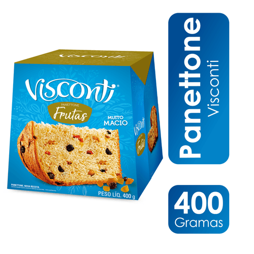 Panettone Frutas 400g Visconti