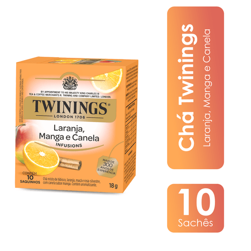 Chá Laranja, Manga e Canela 10x1,8g Twinings