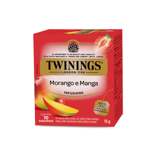 Chá Morango e Manga 10x1,5g Twinings