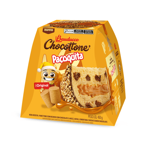 Chocottone Paçoquita 450g Bauducco