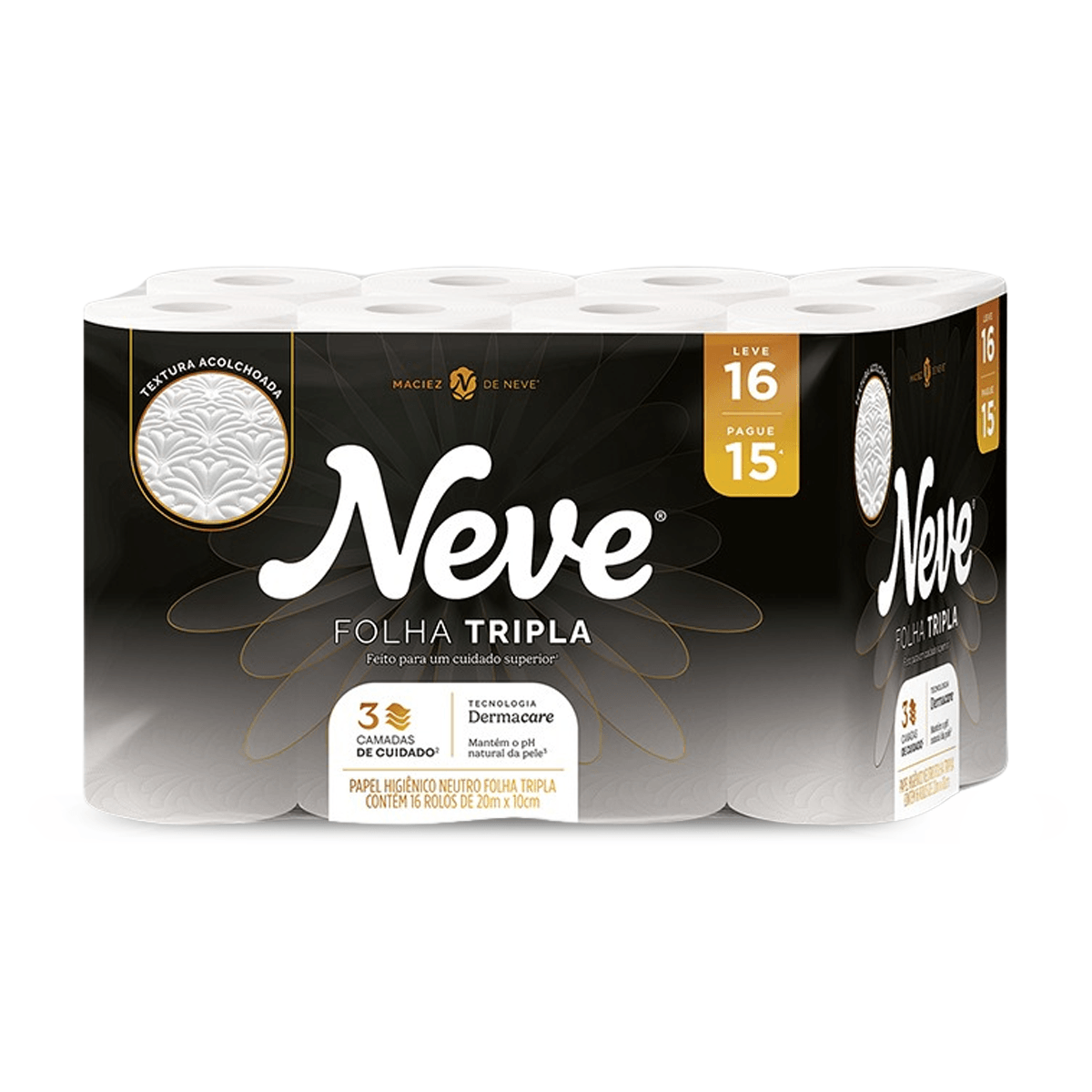 Papel Higiênico Folha Tripla 20m Leve 16 e Pague 15 Neve
