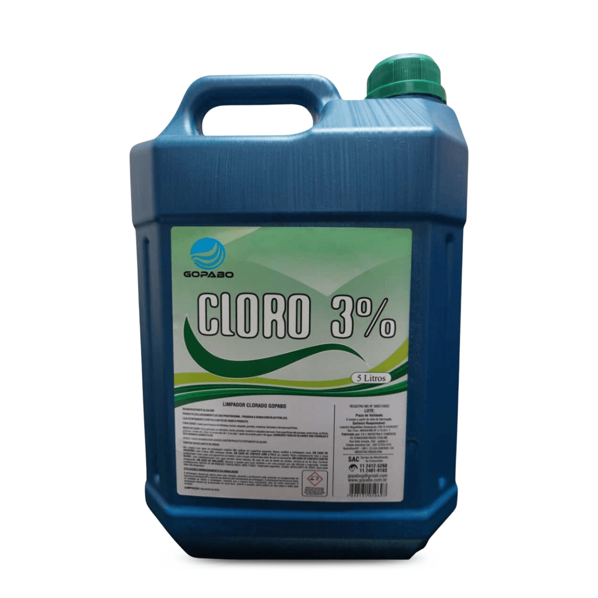 Cloro 3% 5L Gopabo