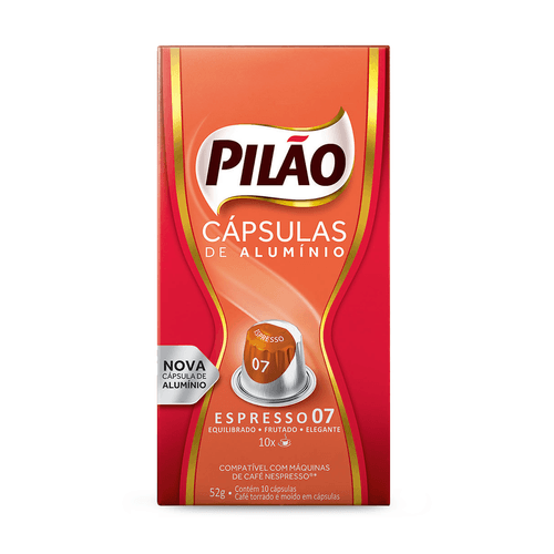 Cápsula de Café Espresso 7 10x5,2g Pilão