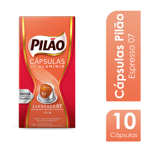 Cápsula de Café Espresso 7 10x5,2g Pilão