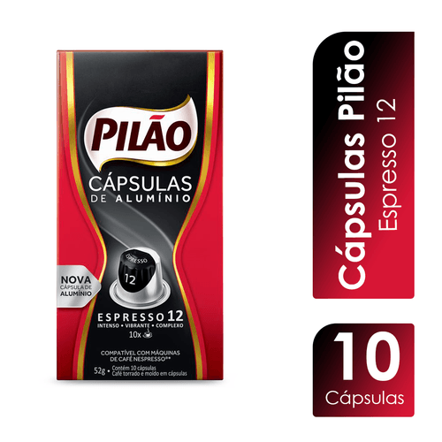 Cápsula de Café Espresso 12 10x5,2g Pilão