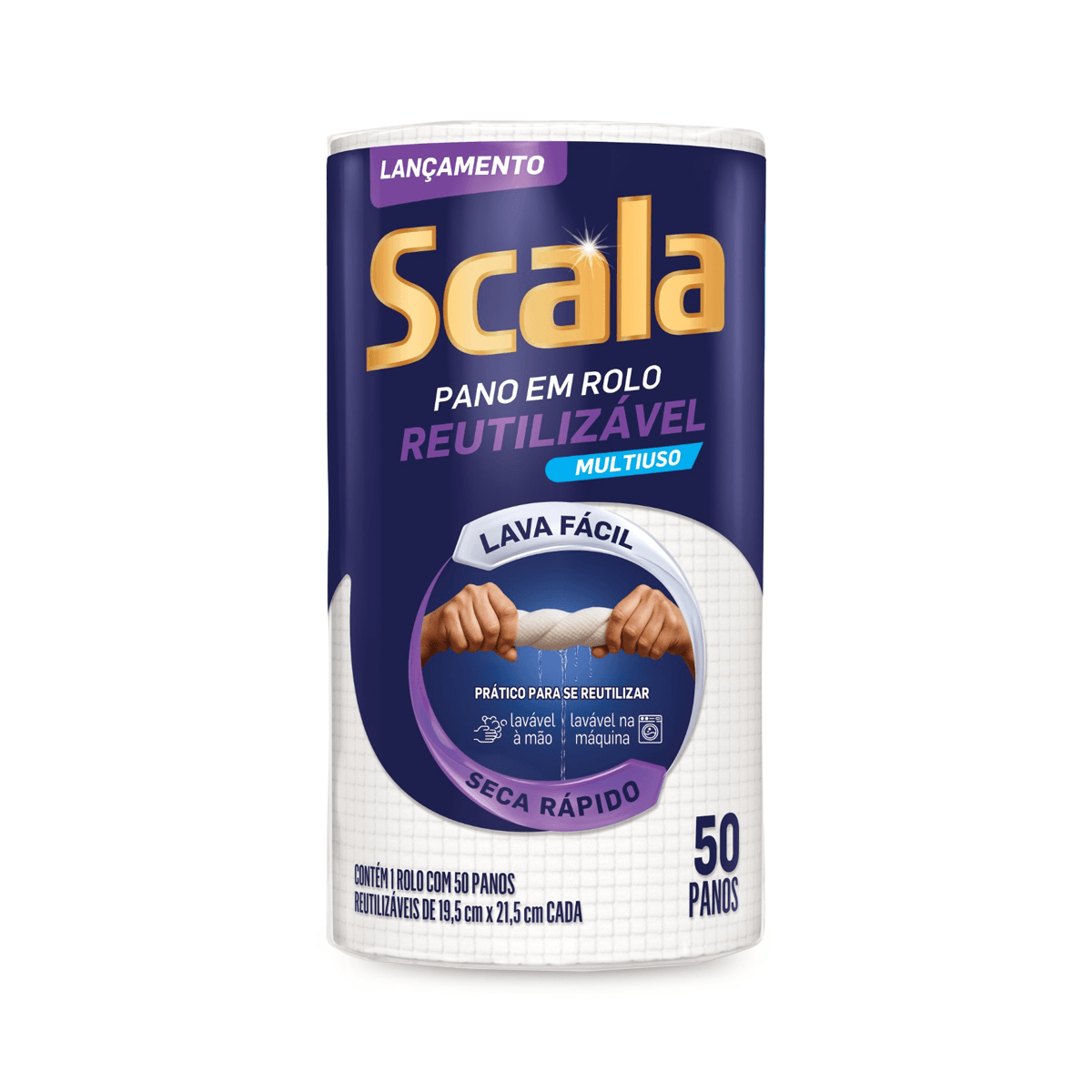 Pano Multi Branco 19,5x21,5 com 50un Scala
