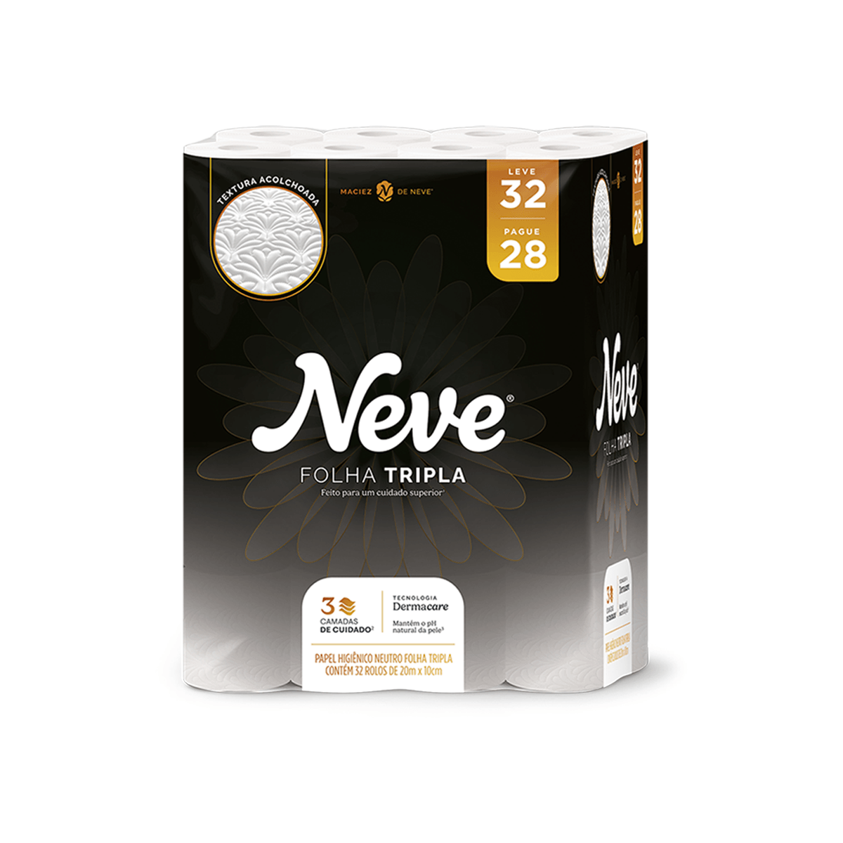 Papel Higiênico Folha Tripla 20m Leve 32 Pague 28 Neve